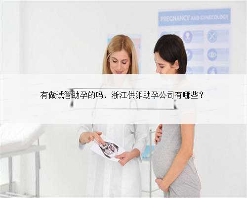 有做试管助孕的吗，浙江供卵助孕公司有哪些？