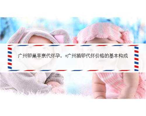 广州卵巢早衰代怀孕， 广州捐卵代怀价格的基本构成