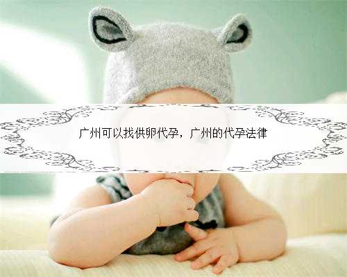 广州可以找供卵代孕，广州的代孕法律