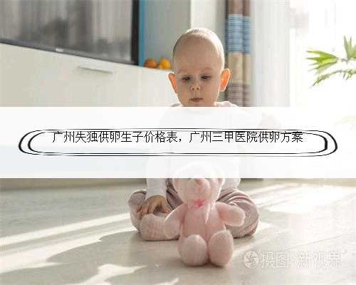 广州失独供卵生子价格表，广州三甲医院供卵方案